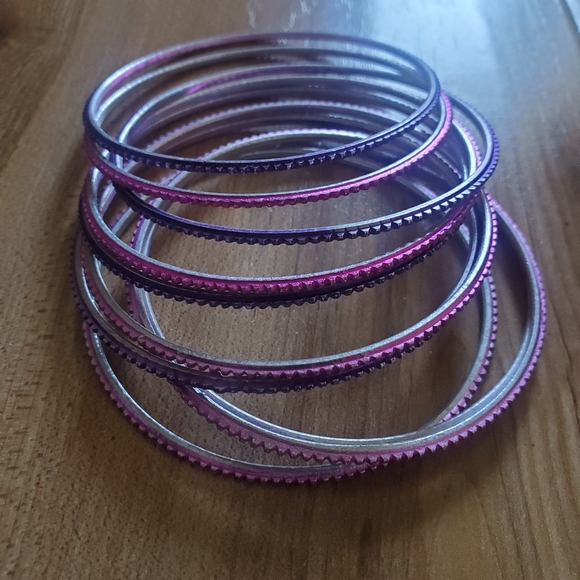 Pink & Purple Bangles - Picture 1 of 2